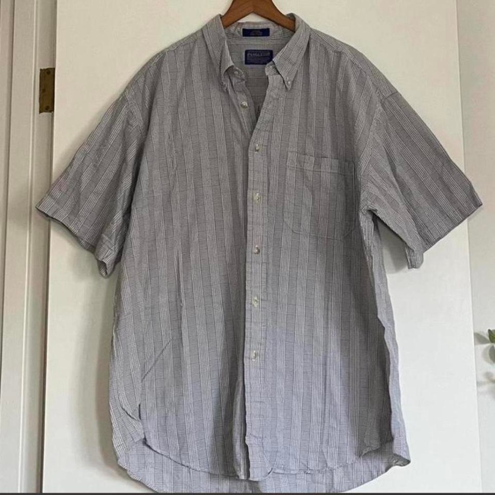Pendleton Men's Checkered Button-Up Shirt size XL Classic 100%‎ Cotton